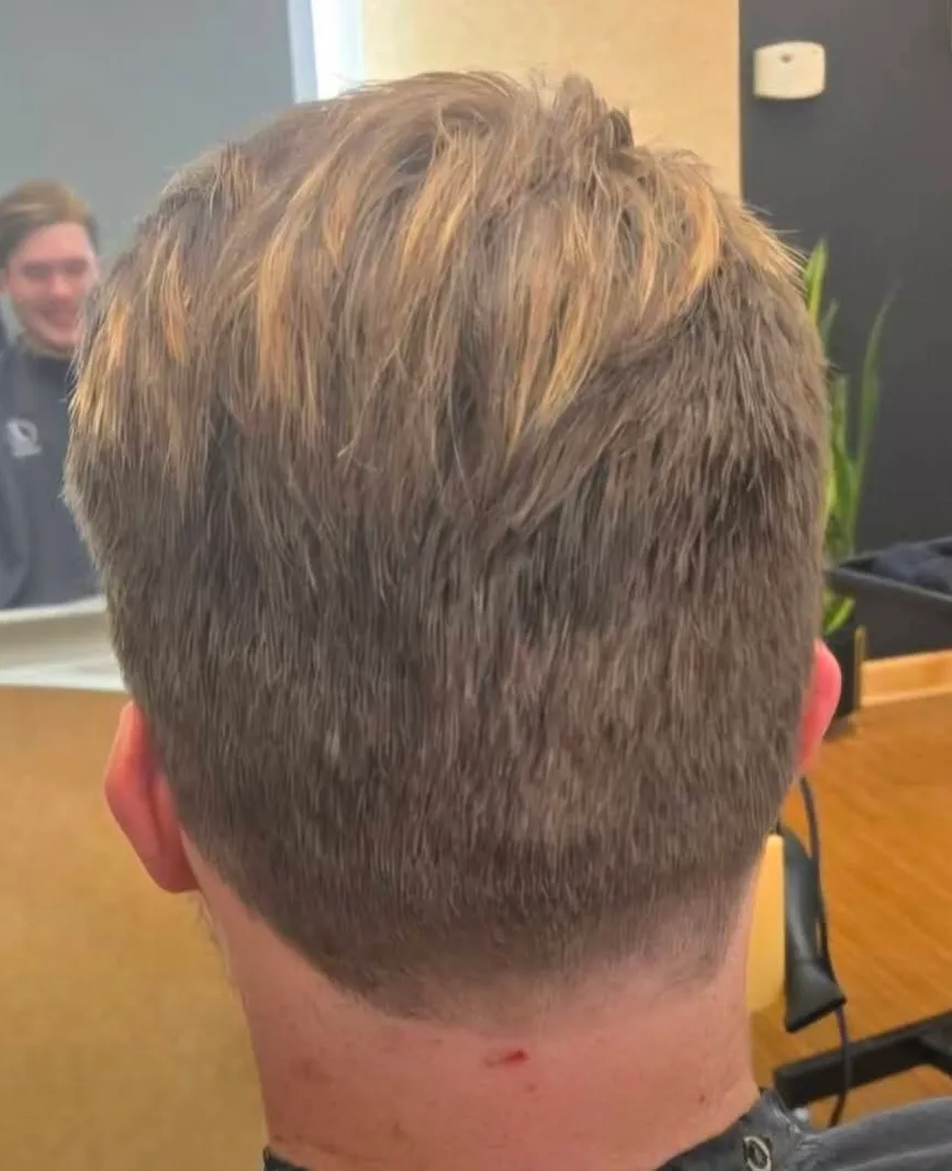 Men's textured crop with soft natural highlights
